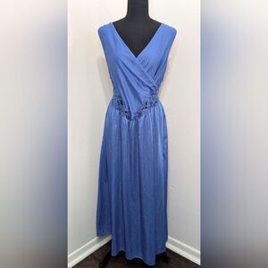 VTG Whimsigoth Romantic Hyper Feminine Coastal Cowgirl Slip Dress L